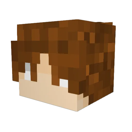 RacPack Minecraft avatar head, 3D render