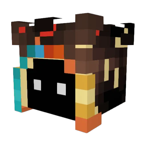 RacPack_ Minecraft avatar head, 3D render