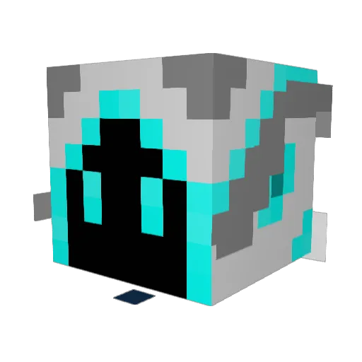 RaceCarre Minecraft avatar head, 3D render