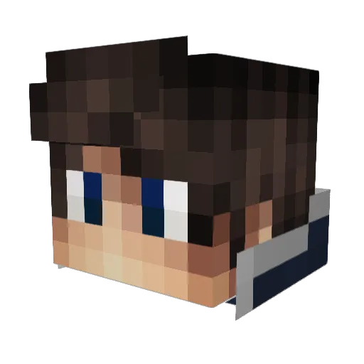 Racebird149 Minecraft avatar head, 3D render