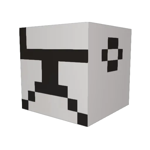 Racer3 Minecraft avatar head, 3D render