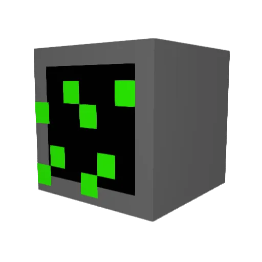 RacerBlade Minecraft avatar head, 3D render