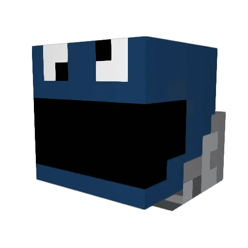 Racermjc1 Minecraft avatar head, 3D render