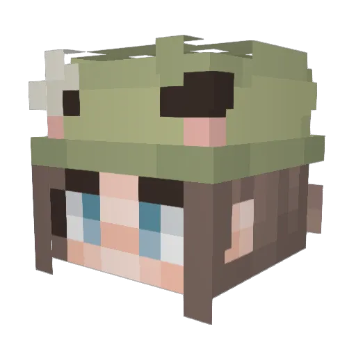 Rach_24 Minecraft avatar head, 3D render