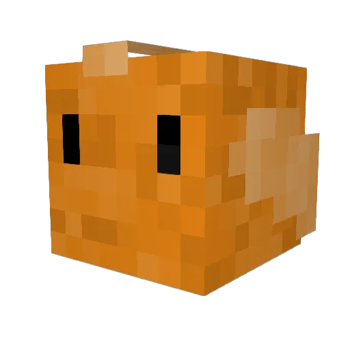 Rachel745 Minecraft avatar head, 3D render