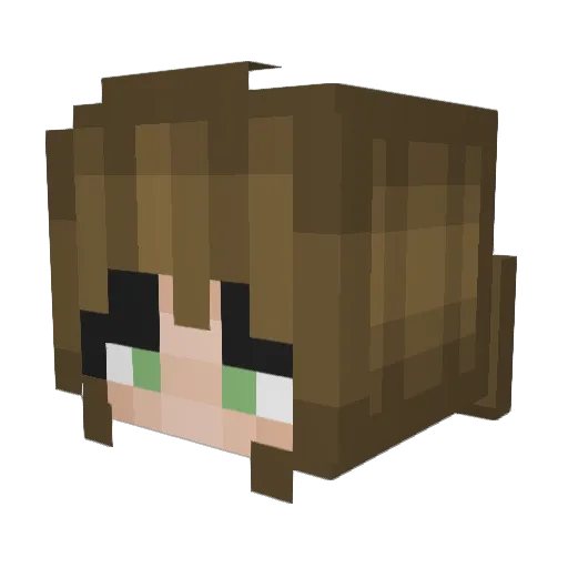 RachelBear32 Minecraft avatar head, 3D render