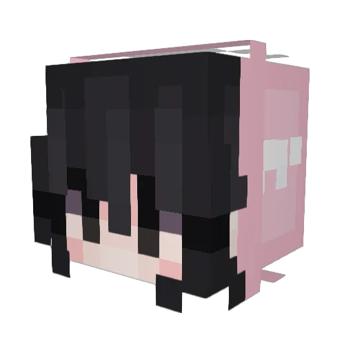 RachelChang Minecraft avatar head, 3D render