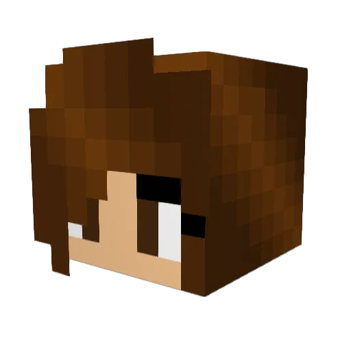 RachelEvie Minecraft avatar head, 3D render