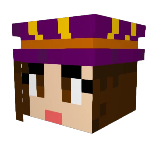 RachelHernandez Minecraft avatar head, 3D render