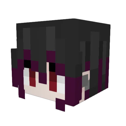RacherSolnar Minecraft avatar head, 3D render