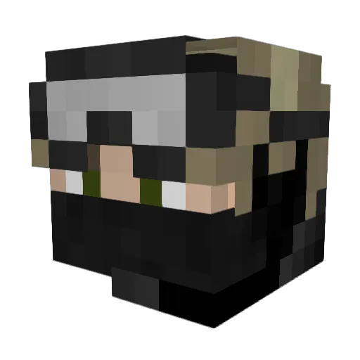 Rachid_Official Minecraft avatar head, 3D render