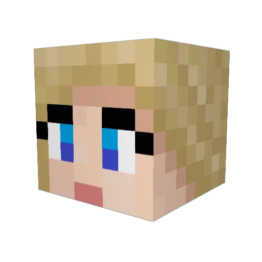 Rachy97_ Minecraft avatar head, 3D render