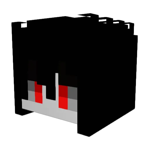 Racier Minecraft avatar head, 3D render