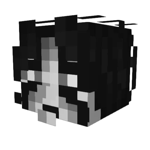 RacingViking Minecraft avatar head, 3D render