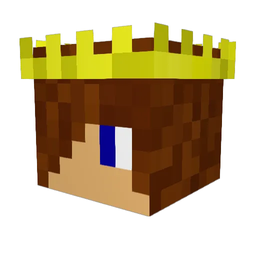 RacingWithMJ Minecraft avatar head, 3D render