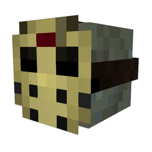 RactorCM Minecraft avatar head, 3D render