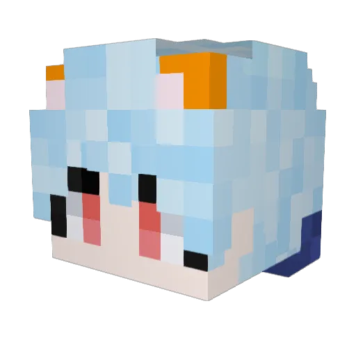 Racu0727 Minecraft avatar head, 3D render
