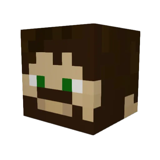 RadDad123 Minecraft avatar head, 3D render