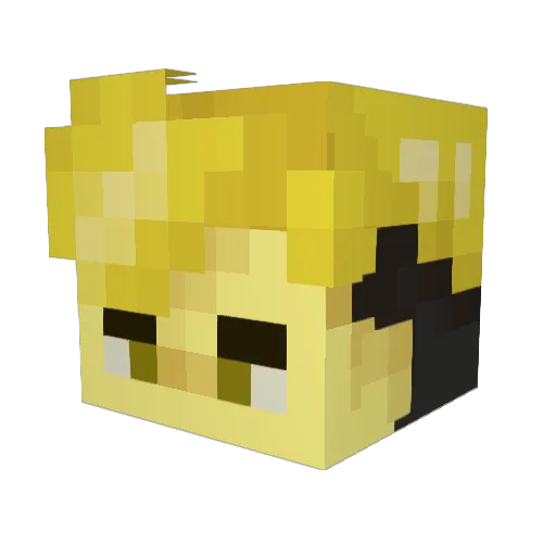 RadDragon27 Minecraft avatar head, 3D render