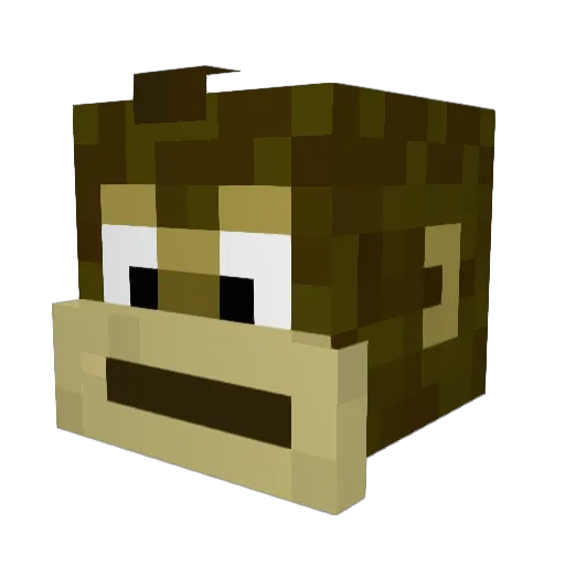 RadEdward Minecraft avatar head, 3D render