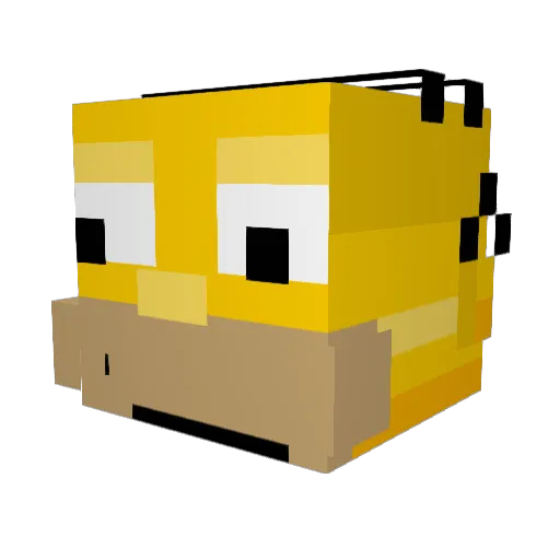 RadRipper13 Minecraft avatar head, 3D render