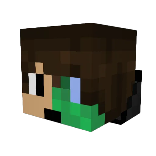 RadRyder Minecraft avatar head, 3D render