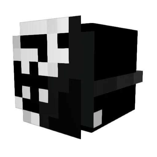 RadZitCXX Minecraft avatar head, 3D render