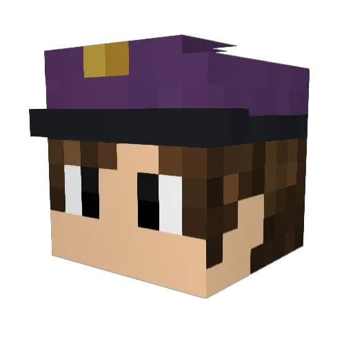 Rad_11 Minecraft avatar head, 3D render