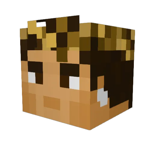 Rada_Lloy Minecraft avatar head, 3D render