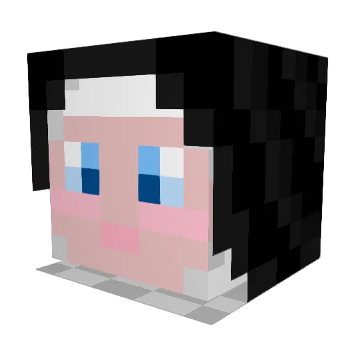 Rada_Vargel Minecraft avatar head, 3D render