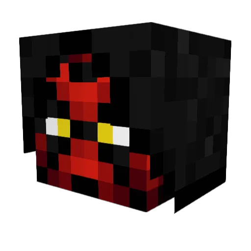 Radandt Minecraft avatar head, 3D render