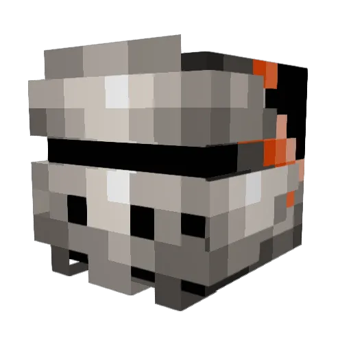 RadarT38 Minecraft avatar head, 3D render