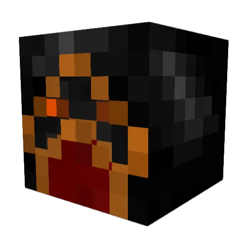 Radasmom Minecraft avatar head, 3D render