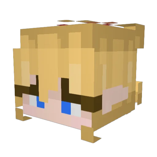 Radconian Minecraft avatar head, 3D render