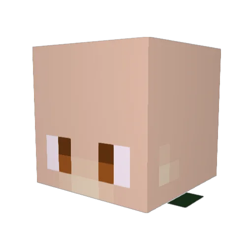 Radd_00 Minecraft avatar head, 3D render