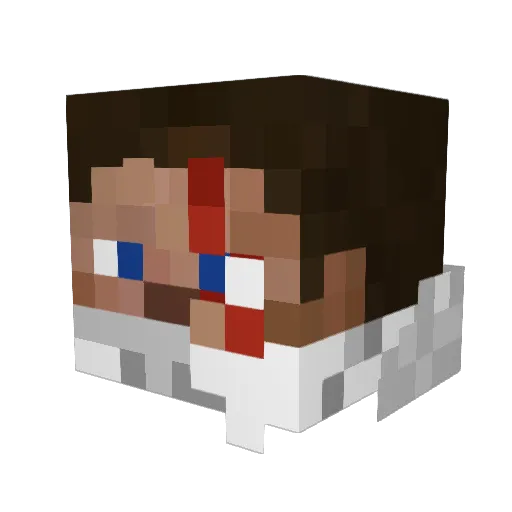 Rade117 Minecraft avatar head, 3D render