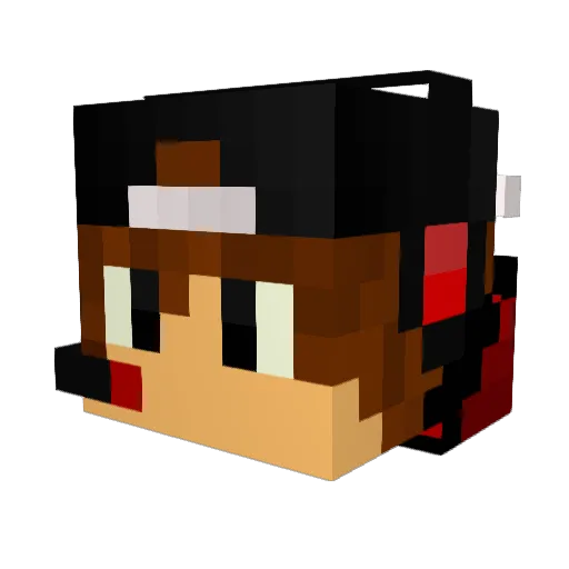 Radecek04 Minecraft avatar head, 3D render