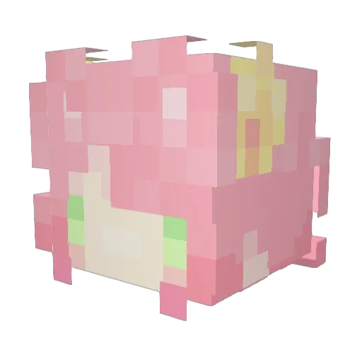 Radeeka Minecraft avatar head, 3D render