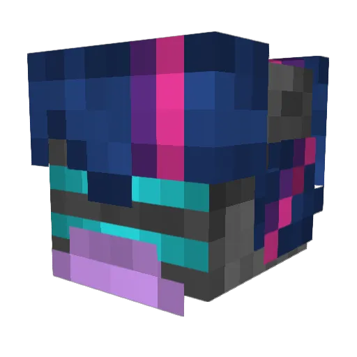 Radeeo Minecraft avatar head, 3D render