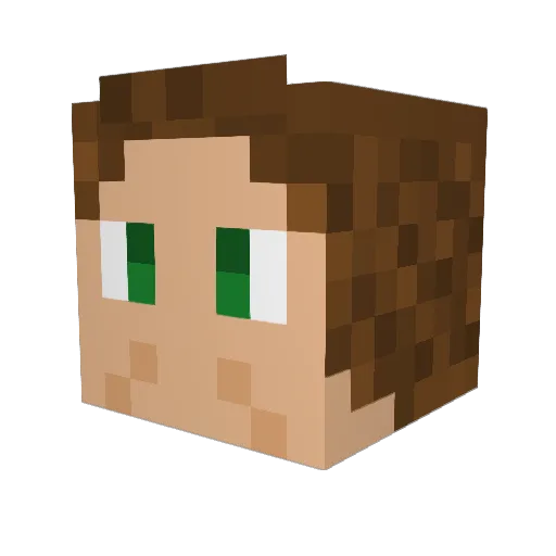 Radefjord Minecraft avatar head, 3D render