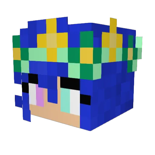 Radegund105 Minecraft avatar head, 3D render