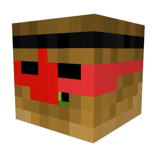 RadekSm2012 Minecraft avatar head, 3D render