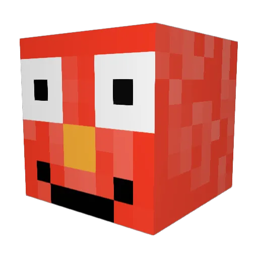 Radenomar Minecraft avatar head, 3D render