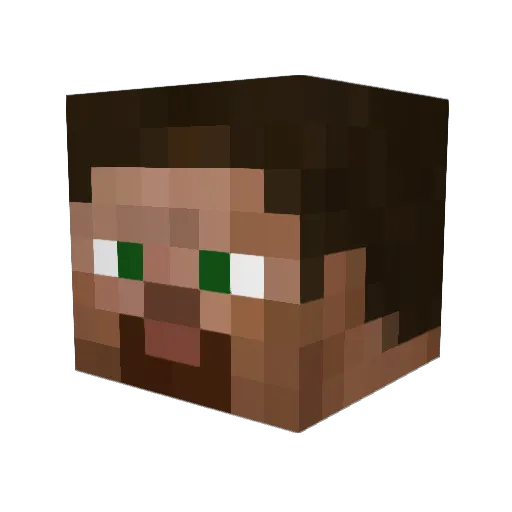 Radezeusky Minecraft avatar head, 3D render