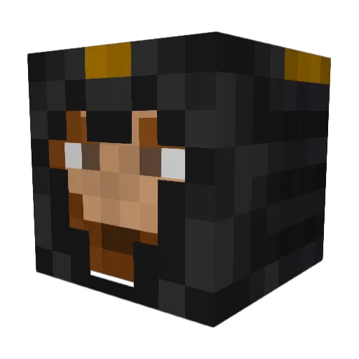 Radghiv Minecraft avatar head, 3D render