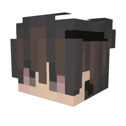 Radiaint Minecraft avatar head, 3D render