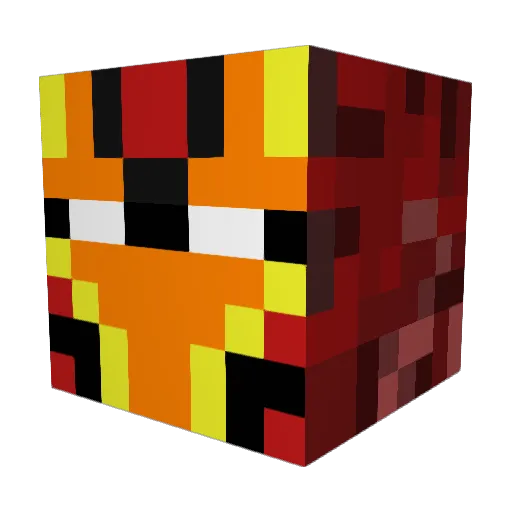 Radiak7the2nd Minecraft avatar head, 3D render