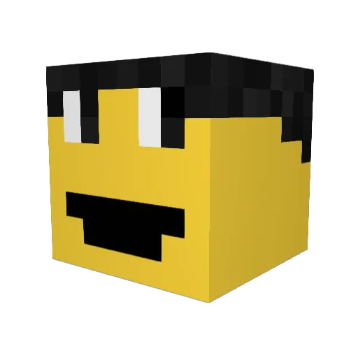 RadialBand30214 Minecraft avatar head, 3D render