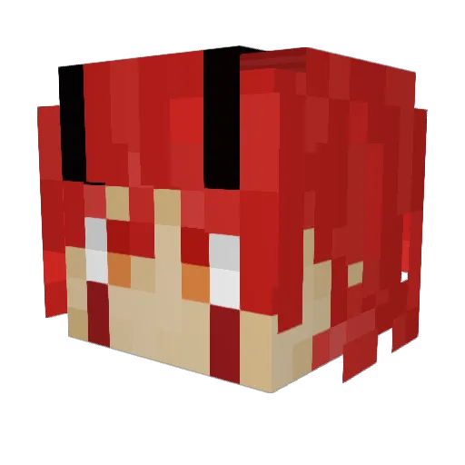 Radianis Minecraft avatar head, 3D render