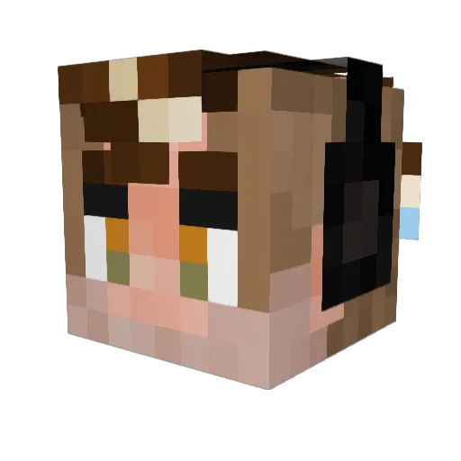 RadiantDrag00n Minecraft avatar head, 3D render